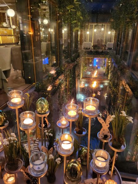 Auf dem Weg in den Spa-Bereich: "Feuer und Wasser"