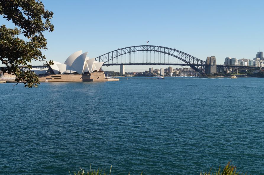 Sidney: Opernhaus und Harbour Bridge