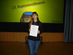 Christina Geweth bei der Ehrung