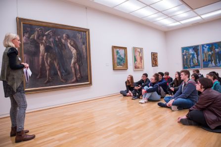 Von der Führung mit der Museumspädagogin ...