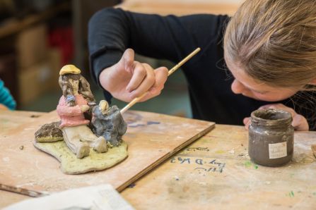 ... und vorsichtig aufgetragen.