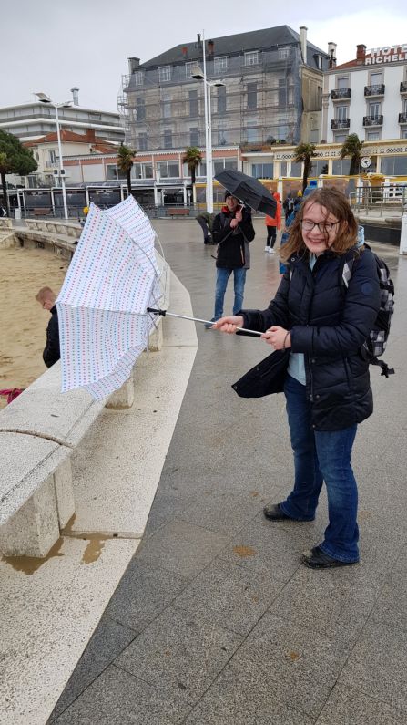 Stürmisch ging es in Arcachon zu.