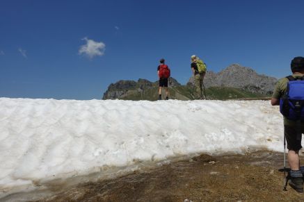 Schnee auf dem Contrin