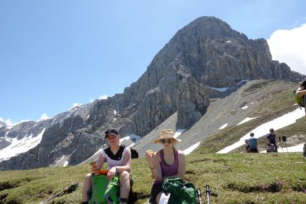 Brotzeit in den Dolomiten