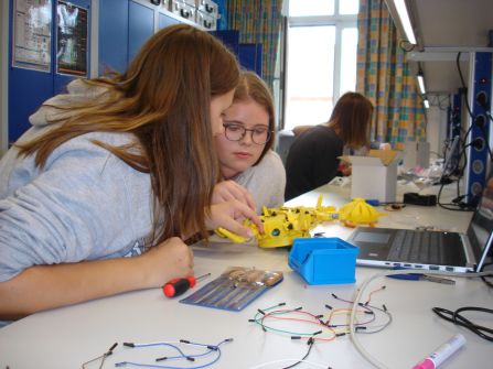 Hochkonzentriert arbeiteten die Schülerinnen und Schüler ...