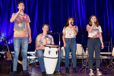 Ein Teil der Musiker des P-Seminars traten auch solistisch auf.