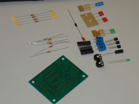 Zuerst werden alle Teile bereitgelegt ...