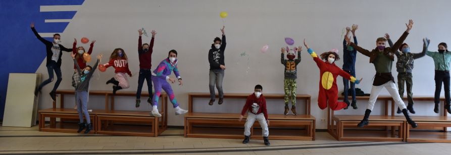 Auch unsere Kinder aus der Notbetreuung waren in Faschingslaune!