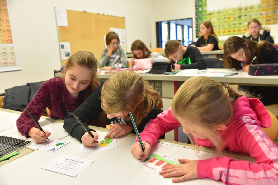 Mit Feuereifer waren die Schülerinnen und Schüler dabei!