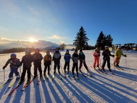 Zwoa Brettl, a gführiger Schnee
