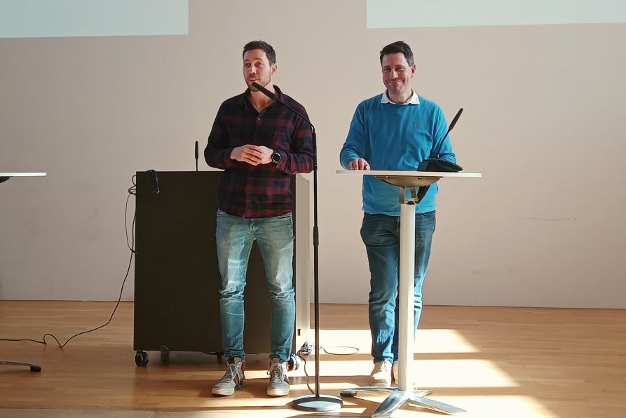 Die beiden Regionalkoordinatoren Benjamin Bachhuber und Christian Luy