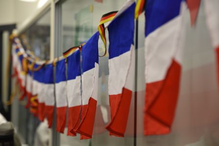 Dekoration in den Landesfarben