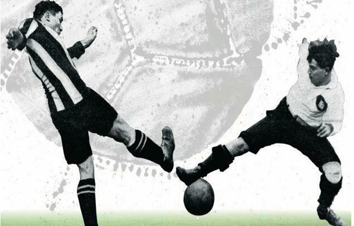 Die Wanderausstellung "Kicker, Kämpfer, Legenden" ist derzeit am Fraunhofer-Gymnasium zu sehen.