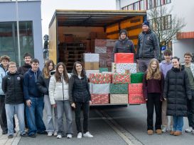 Weihnachtstrucker unterwegs