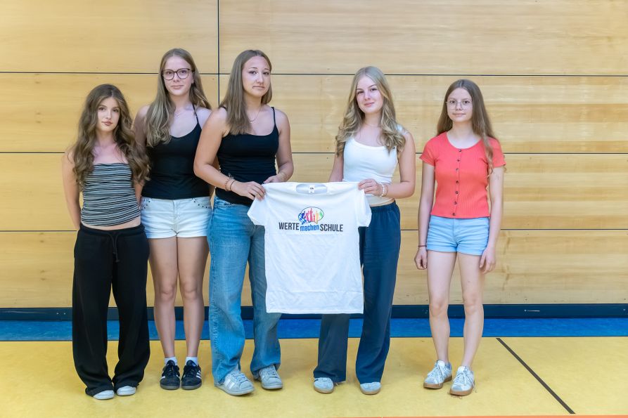 Unsere neuen Wertebotschafter mit ihrem Team.