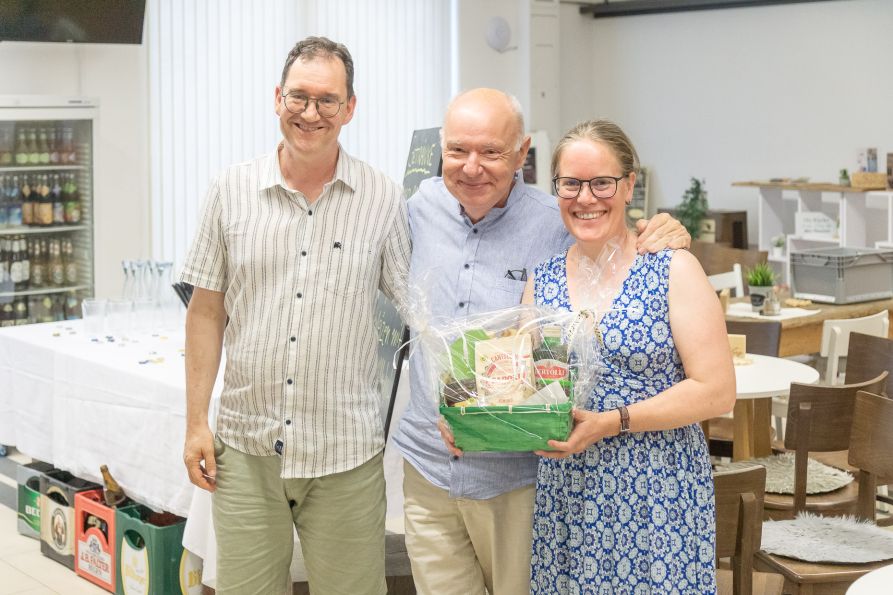 Hubert Bauer zusammen mit Andreas Ernst und Susanne Melichar